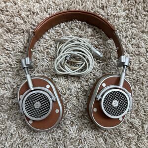 Master & Dynamics MH40 Overear Brown Leather And Aluminum Corded Headphones